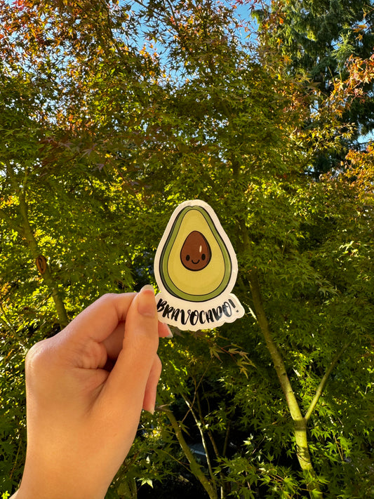 Bravocado punny sticker