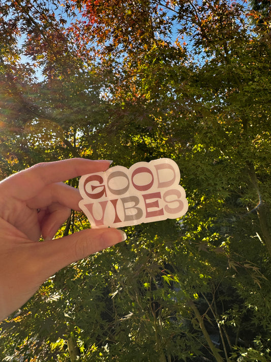 Good vibes sticker